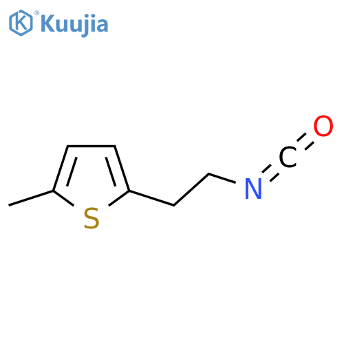 2-(2-isocyanatoethyl)-5-methylthiophene structure
