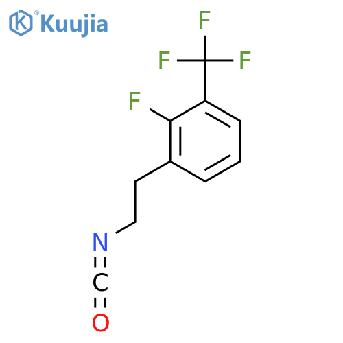 2-Fluoro-1-(2-isocyanatoethyl)-3-(trifluoromethyl)benzene structure
