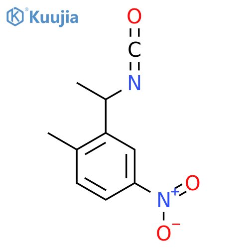 2-(1-isocyanatoethyl)-1-methyl-4-nitrobenzene structure