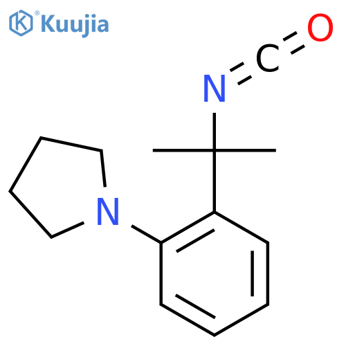 1-2-(2-isocyanatopropan-2-yl)phenylpyrrolidine structure