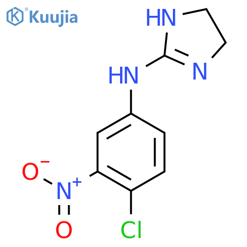 N-(4-chloro-3-nitrophenyl)-4,5-dihydro-1H-imidazol-2-amine structure