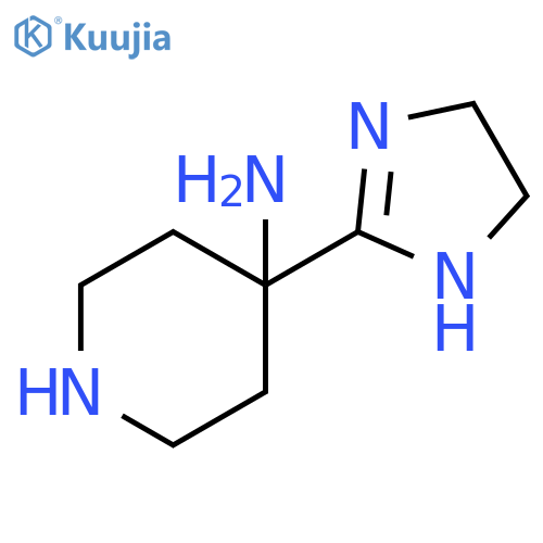 4-Piperidinamine, 4-(4,5-dihydro-1H-imidazol-2-yl)- structure