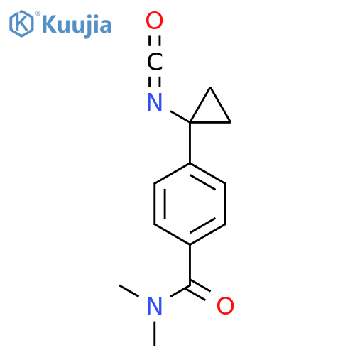 4-(1-isocyanatocyclopropyl)-N,N-dimethylbenzamide structure