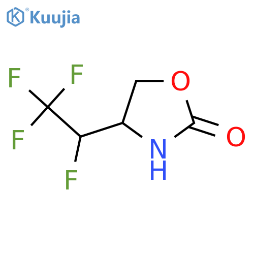 4-(1,2,2,2-Tetrafluoroethyl)-1,3-oxazolidin-2-one structure