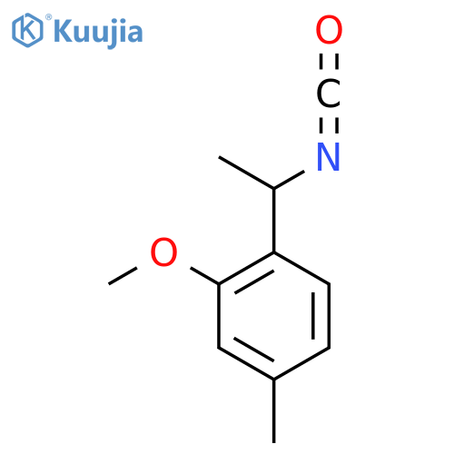 1-(1-isocyanatoethyl)-2-methoxy-4-methylbenzene structure