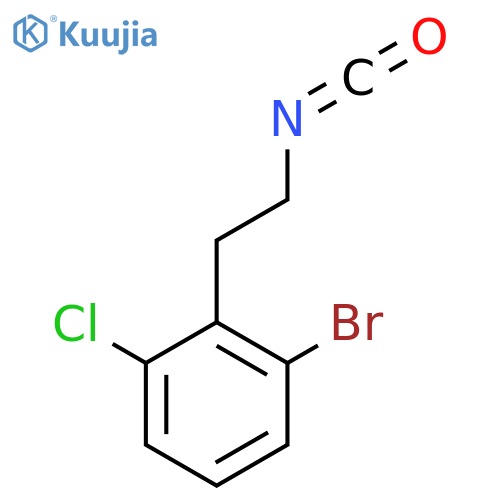 1-bromo-3-chloro-2-(2-isocyanatoethyl)benzene structure
