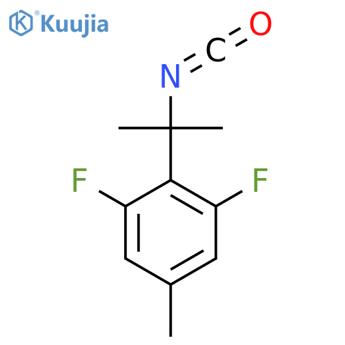 1,3-difluoro-2-(2-isocyanatopropan-2-yl)-5-methylbenzene structure