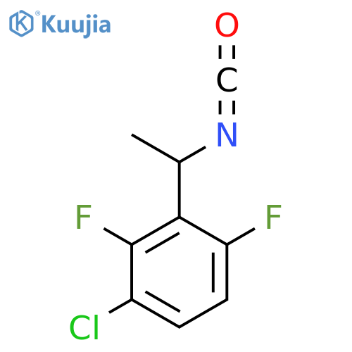 1-chloro-2,4-difluoro-3-(1-isocyanatoethyl)benzene structure