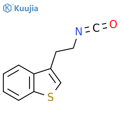3-(2-isocyanatoethyl)-1-benzothiophene structure