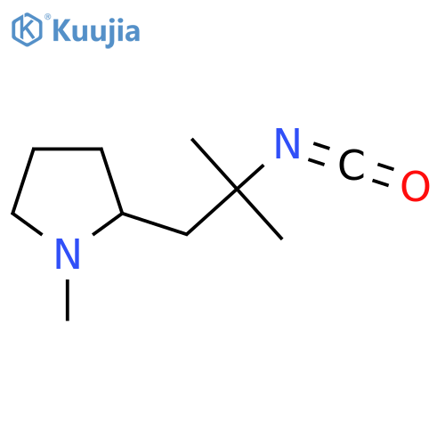 2-(2-isocyanato-2-methylpropyl)-1-methylpyrrolidine structure