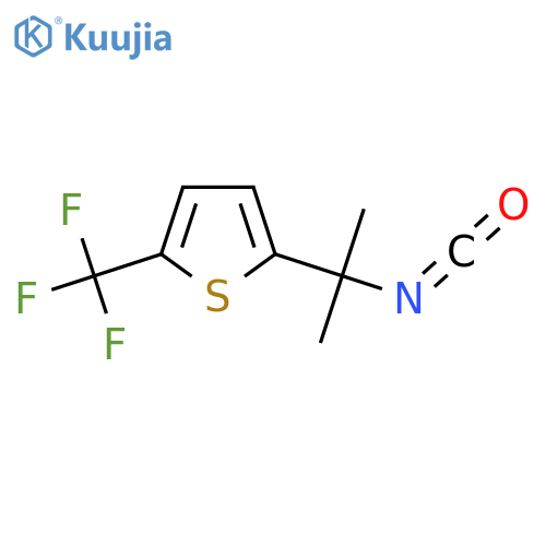 2-(2-isocyanatopropan-2-yl)-5-(trifluoromethyl)thiophene structure