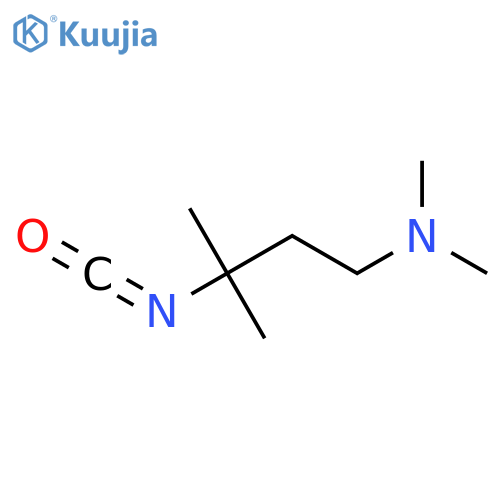 (3-isocyanato-3-methylbutyl)dimethylamine structure