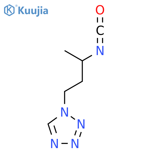 1-(3-isocyanatobutyl)-1H-1,2,3,4-tetrazole structure