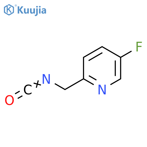 5-fluoro-2-(isocyanatomethyl)pyridine structure