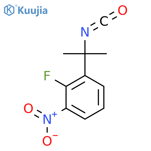 2-fluoro-1-(2-isocyanatopropan-2-yl)-3-nitrobenzene structure