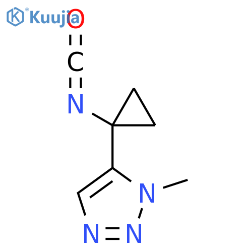 5-(1-isocyanatocyclopropyl)-1-methyl-1H-1,2,3-triazole structure