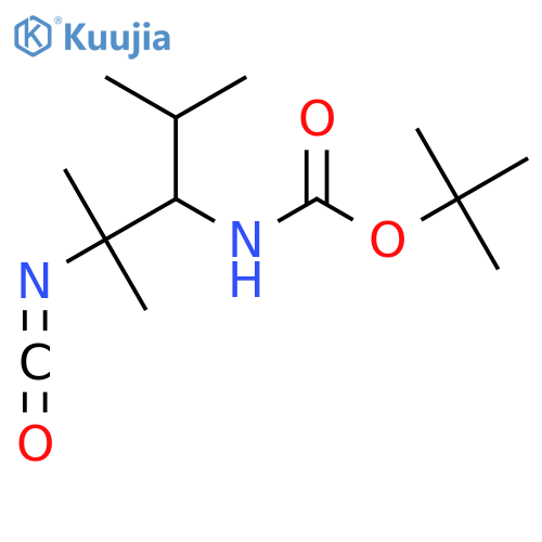 tert-butyl N-(2-isocyanato-2,4-dimethylpentan-3-yl)carbamate structure