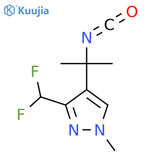 3-(difluoromethyl)-4-(2-isocyanatopropan-2-yl)-1-methyl-1H-pyrazole structure