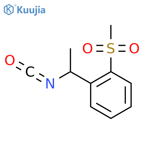 1-(1-isocyanatoethyl)-2-methanesulfonylbenzene structure