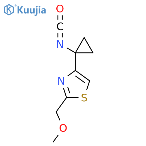 4-(1-isocyanatocyclopropyl)-2-(methoxymethyl)-1,3-thiazole structure