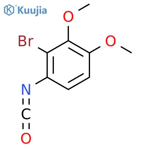 2-bromo-1-isocyanato-3,4-dimethoxybenzene structure