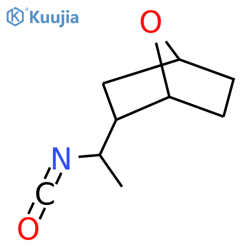 2-(1-isocyanatoethyl)-7-oxabicyclo2.2.1heptane structure
