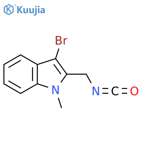3-bromo-2-(isocyanatomethyl)-1-methyl-1H-indole structure