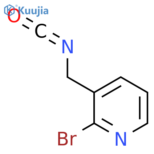 2-bromo-3-(isocyanatomethyl)pyridine structure