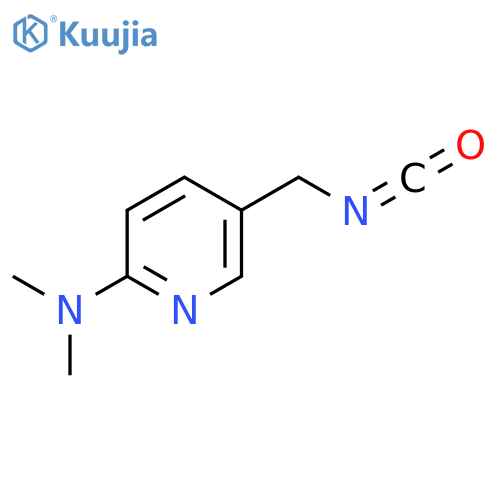 5-(isocyanatomethyl)-N,N-dimethylpyridin-2-amine structure