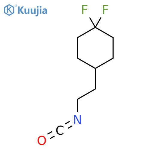 1,1-difluoro-4-(2-isocyanatoethyl)cyclohexane structure