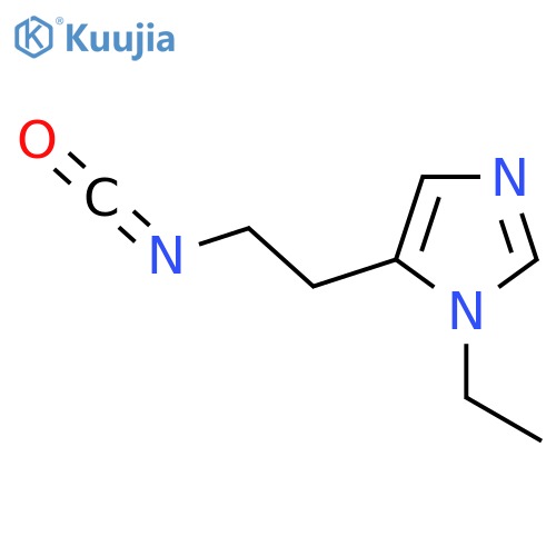 1-ethyl-5-(2-isocyanatoethyl)-1H-imidazole structure