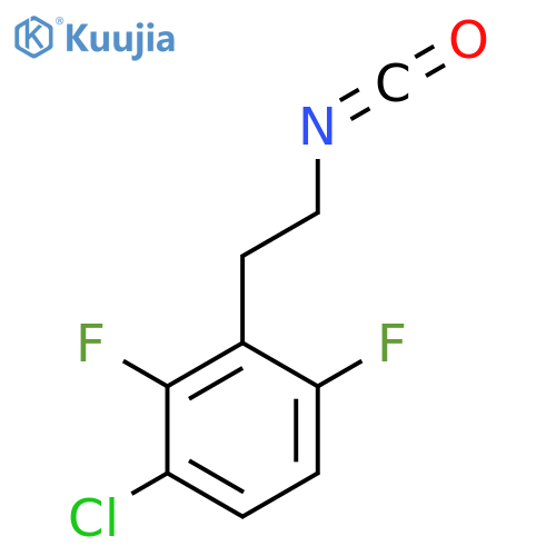 1-chloro-2,4-difluoro-3-(2-isocyanatoethyl)benzene structure