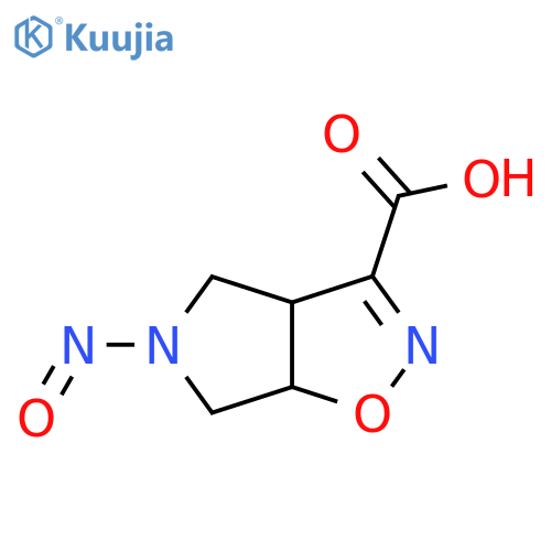 5-nitroso-3aH,4H,5H,6H,6aH-pyrrolo[3,4-d][1,2]oxazole-3-carboxylic acid structure