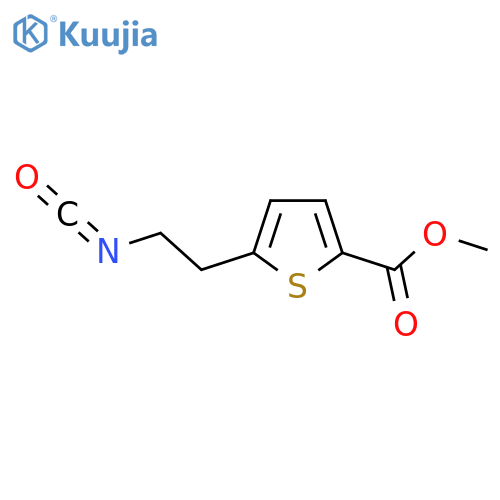 methyl 5-(2-isocyanatoethyl)thiophene-2-carboxylate structure
