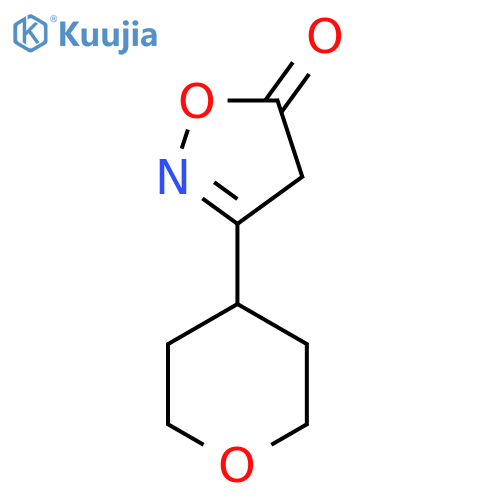 3-(oxan-4-yl)-4,5-dihydro-1,2-oxazol-5-one structure
