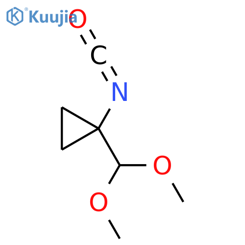 1-(dimethoxymethyl)-1-isocyanatocyclopropane structure