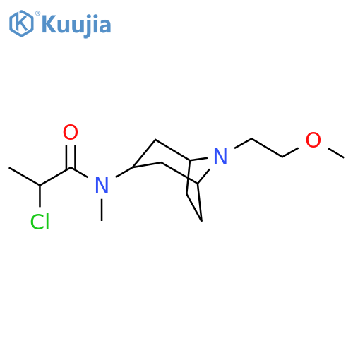 2-chloro-N-[8-(2-methoxyethyl)-8-azabicyclo[3.2.1]octan-3-yl]-N-methylpropanamide structure