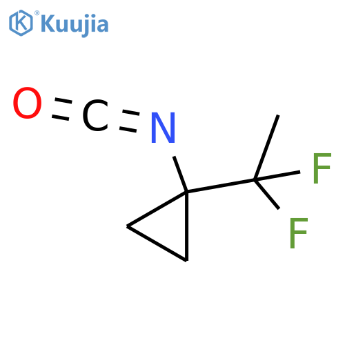 1-(1,1-difluoroethyl)-1-isocyanatocyclopropane structure