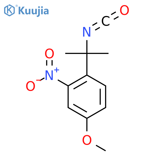 1-(2-isocyanatopropan-2-yl)-4-methoxy-2-nitrobenzene structure