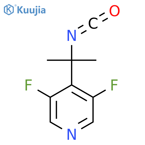 3,5-difluoro-4-(2-isocyanatopropan-2-yl)pyridine structure