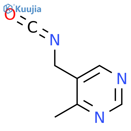 5-(isocyanatomethyl)-4-methylpyrimidine structure