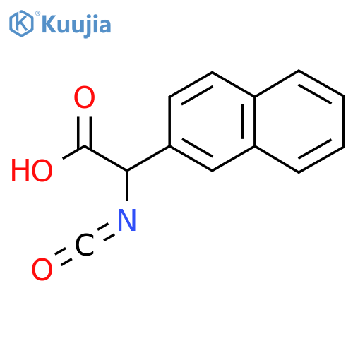 2-isocyanato-2-(naphthalen-2-yl)acetic acid structure