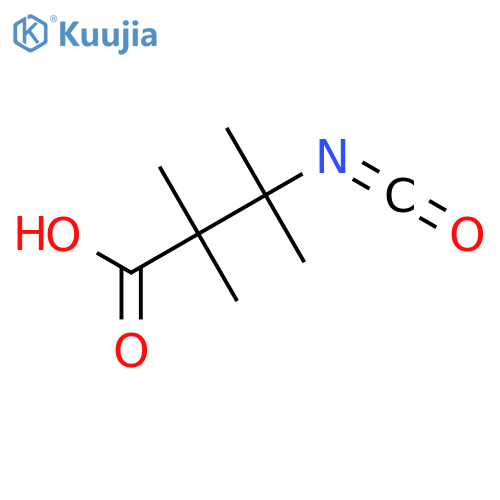 3-isocyanato-2,2,3-trimethylbutanoic acid structure