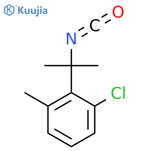 1-chloro-2-(2-isocyanatopropan-2-yl)-3-methylbenzene structure