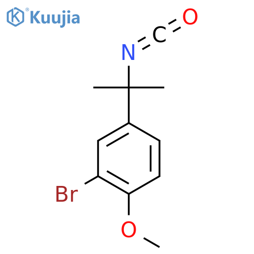 2-bromo-4-(2-isocyanatopropan-2-yl)-1-methoxybenzene structure