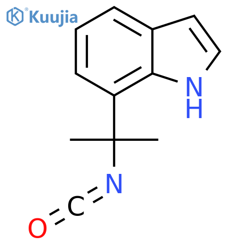 7-(2-isocyanatopropan-2-yl)-1H-indole structure