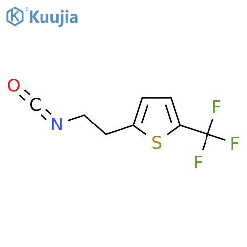 2-(2-isocyanatoethyl)-5-(trifluoromethyl)thiophene structure