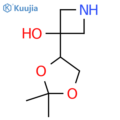 3-(2,2-dimethyl-1,3-dioxolan-4-yl)azetidin-3-ol structure