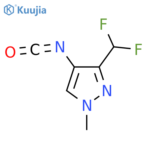 3-(difluoromethyl)-4-isocyanato-1-methyl-1H-pyrazole structure