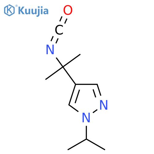 4-(2-isocyanatopropan-2-yl)-1-(propan-2-yl)-1H-pyrazole structure